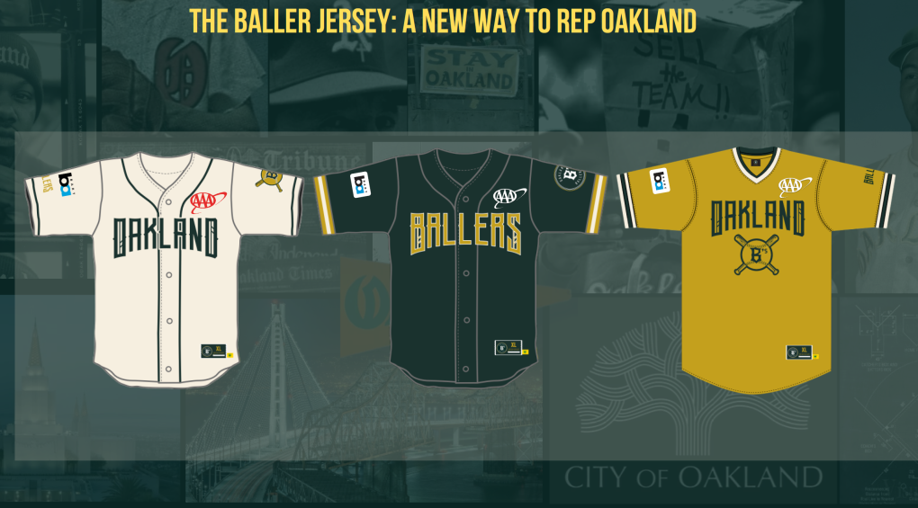 Oakland Ballers jersey renderings